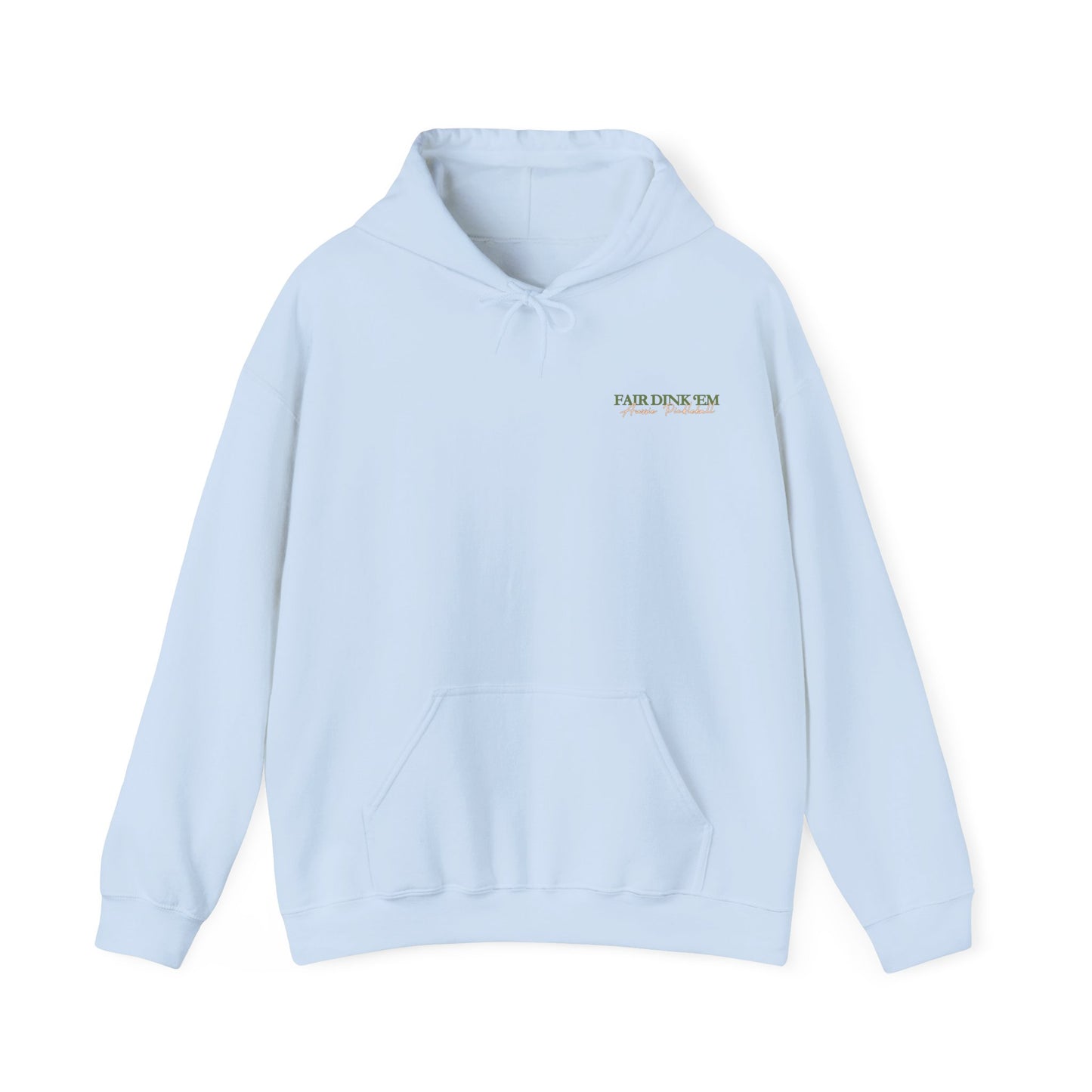 Pickleball Club Hoodie - Fair Dink 'em wordmark