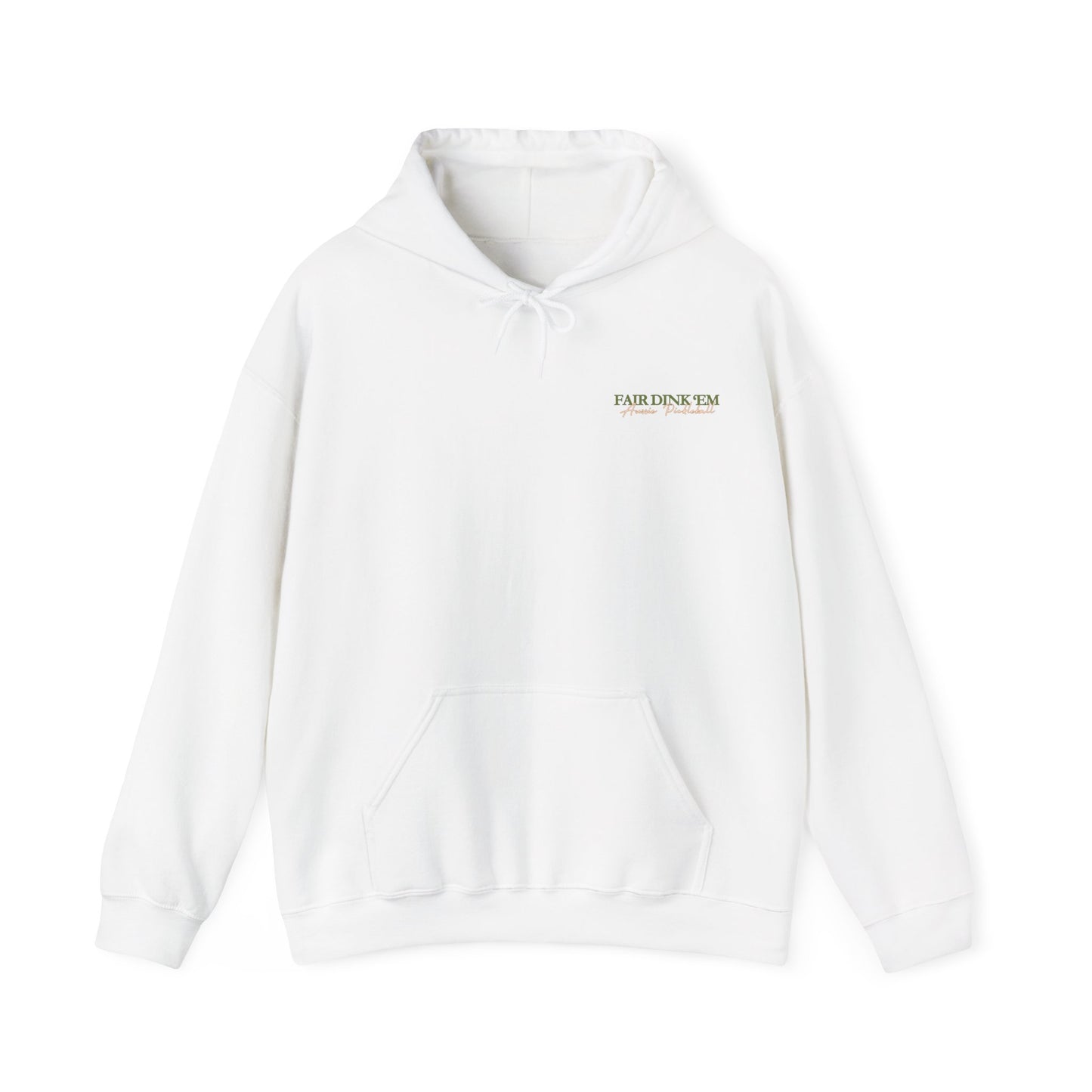 Pickleball Club Hoodie - Fair Dink 'em wordmark