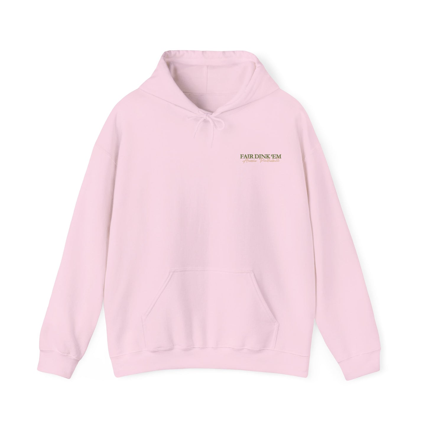 Pickleball Club Hoodie - Fair Dink 'em wordmark