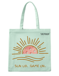 Sun Up, Game On Tote Bag